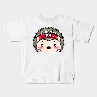 Sneaky japanese hedgehog so cute Kids T-Shirt